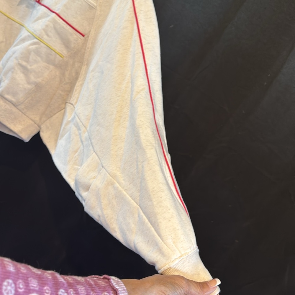 Rare Daily Practice Cream and Ted Piped Retro Shorts Set XS - Picture 4 of 6